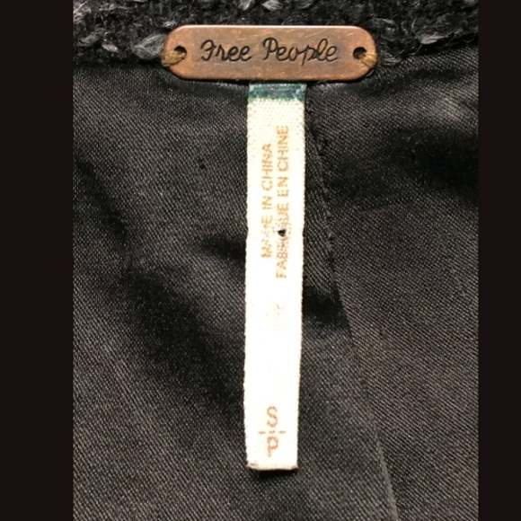 Free People Tweed Pea Coat Jacket Small - Picture 3 of 6